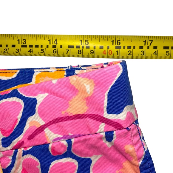 Lilly Pulitzer Stretch Chino Dress Pants in Catch & Release Print / Size 6 - Picture 8 of 10